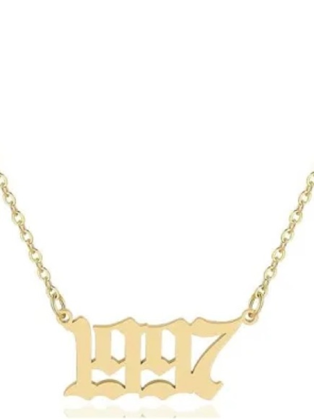 Gold '1997' Number Necklace - Women's Jewelry - Picture 1 of 4